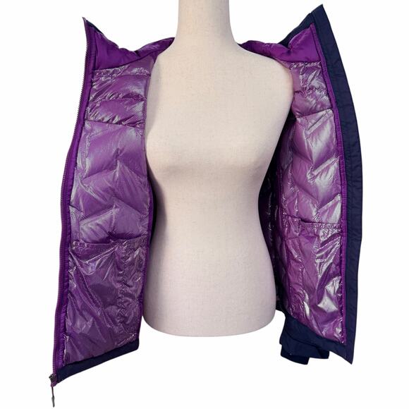 Columbia Omni-Tech Purple Down Hooded Jacket Women’s Medium - Picture 9 of 13